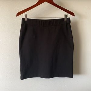 Madewell Stetchy Black Skirt